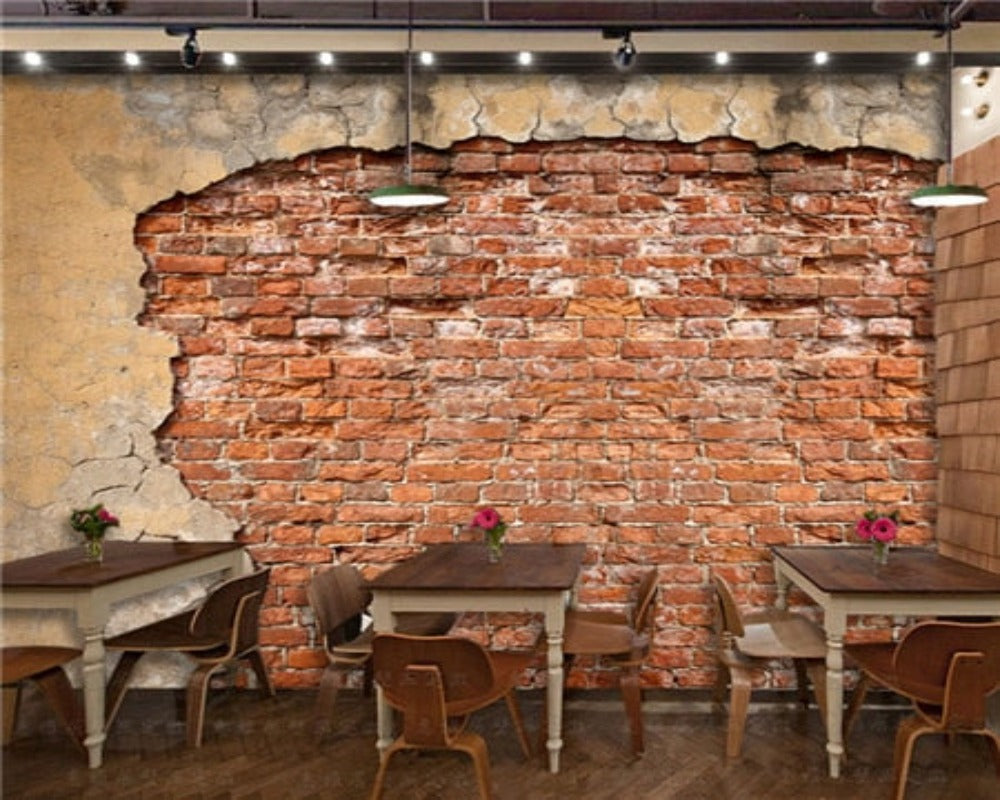 3D Wallpaper Retro Internet Cafe Bar SKU# WAL0030