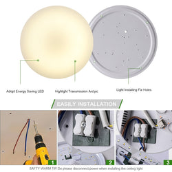 Moon Ceiling Remote Control White Interior SKU# LIG0002