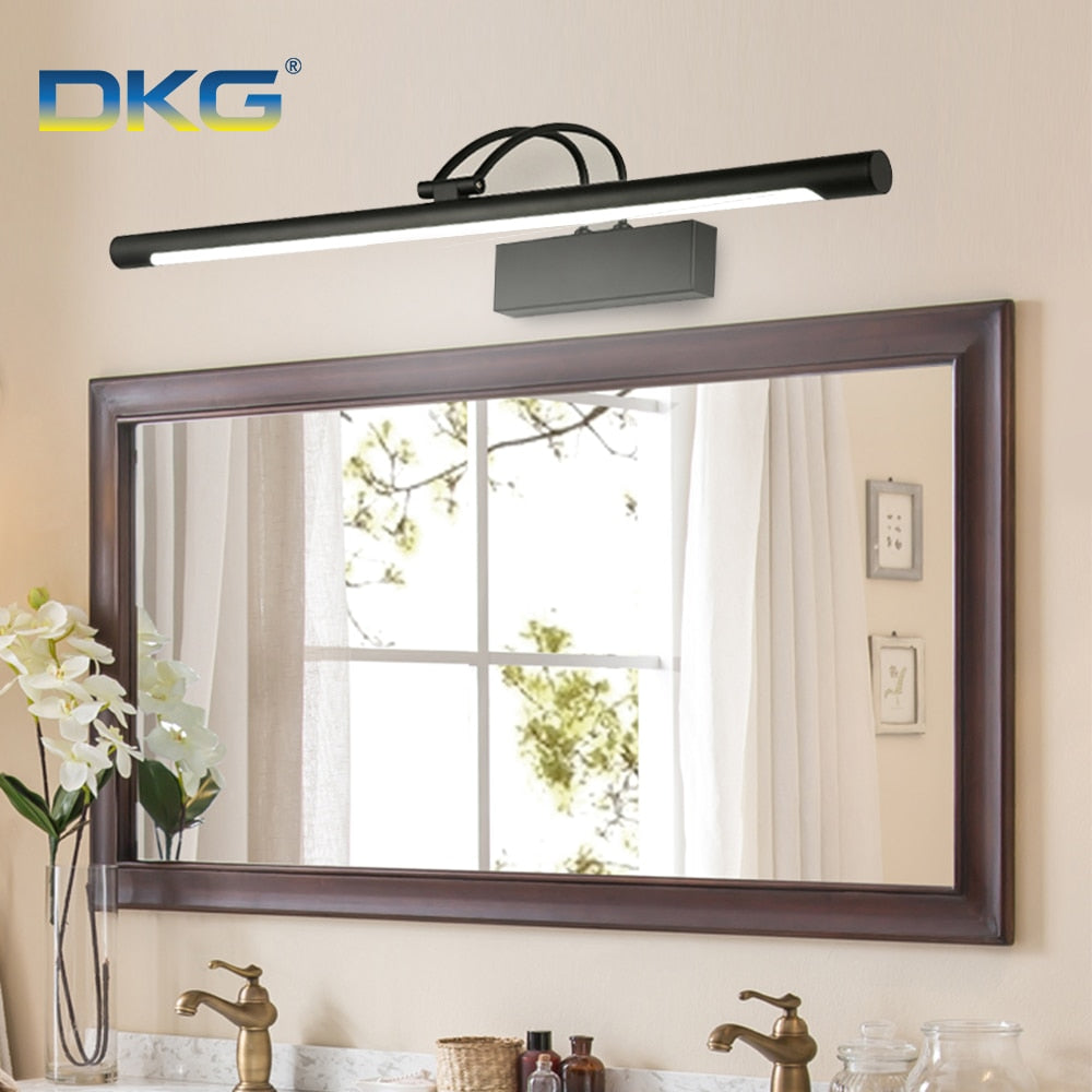 LED Polished Silver or Balck Vanity Wall Sconce SKU# LIG0038