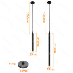 LED Zylinder Long Tube Suspension Dining Room SKU# LIG0101